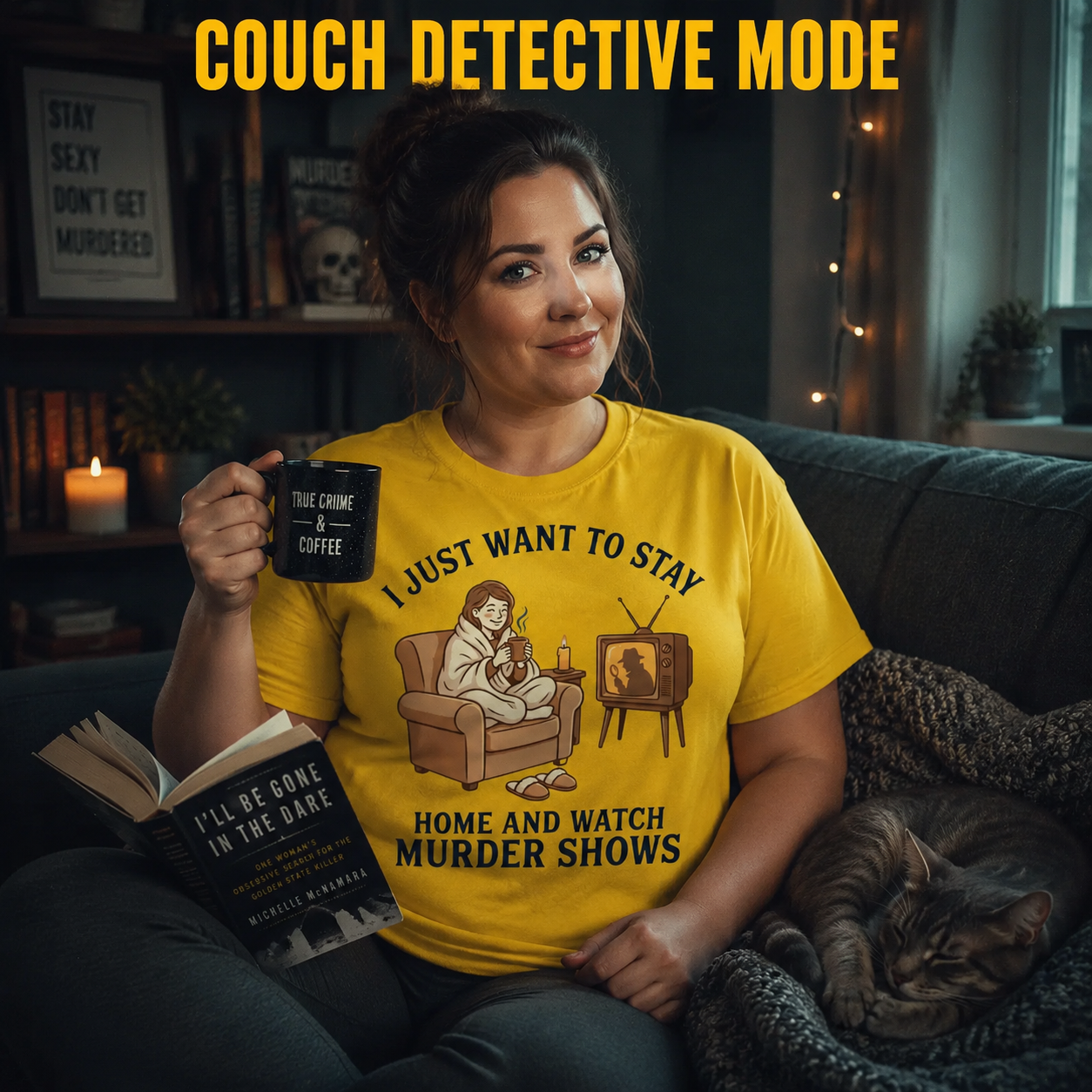 Stay Home and Watch Murder Shows T-Shirt_ls_prop
