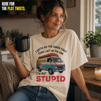 Not Stupid Candy Van T-Shirt_ls_indoor