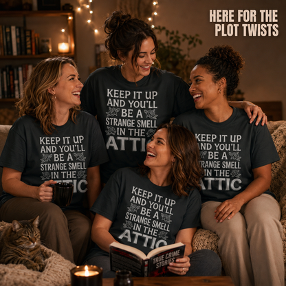 Strange Smell in the Attic T-Shirt_group_shot