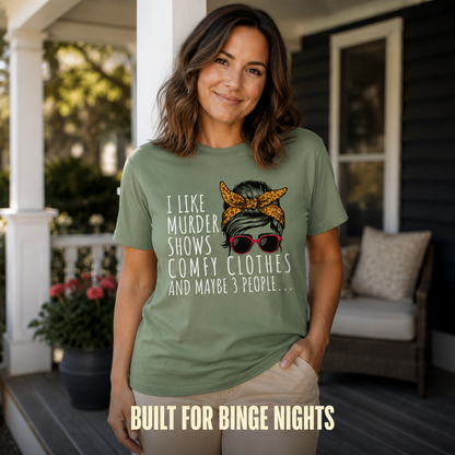 Murder Shows & Chill - T-Shirt_active_outdoor