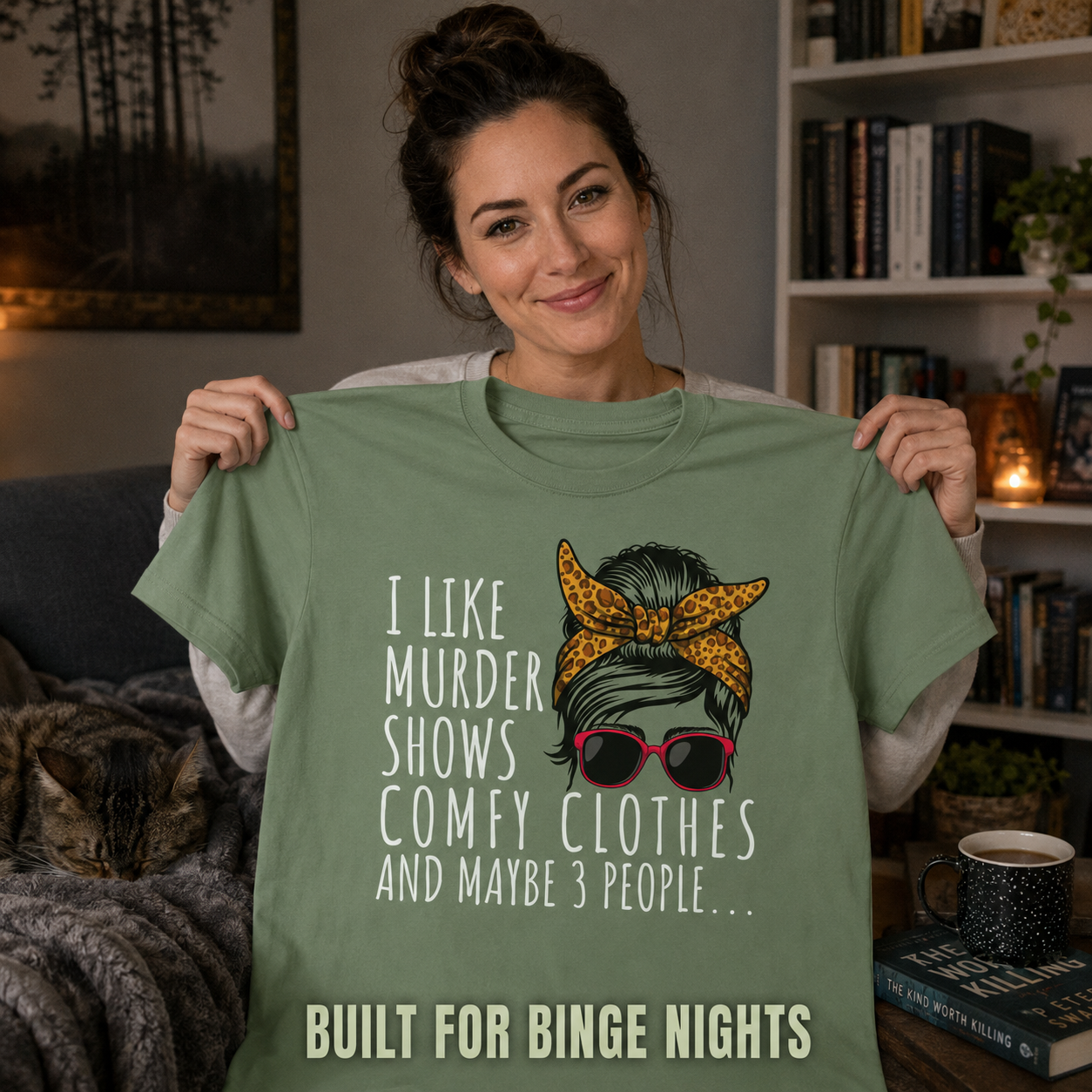 Murder Shows & Chill - T-Shirt_ugc_holdup