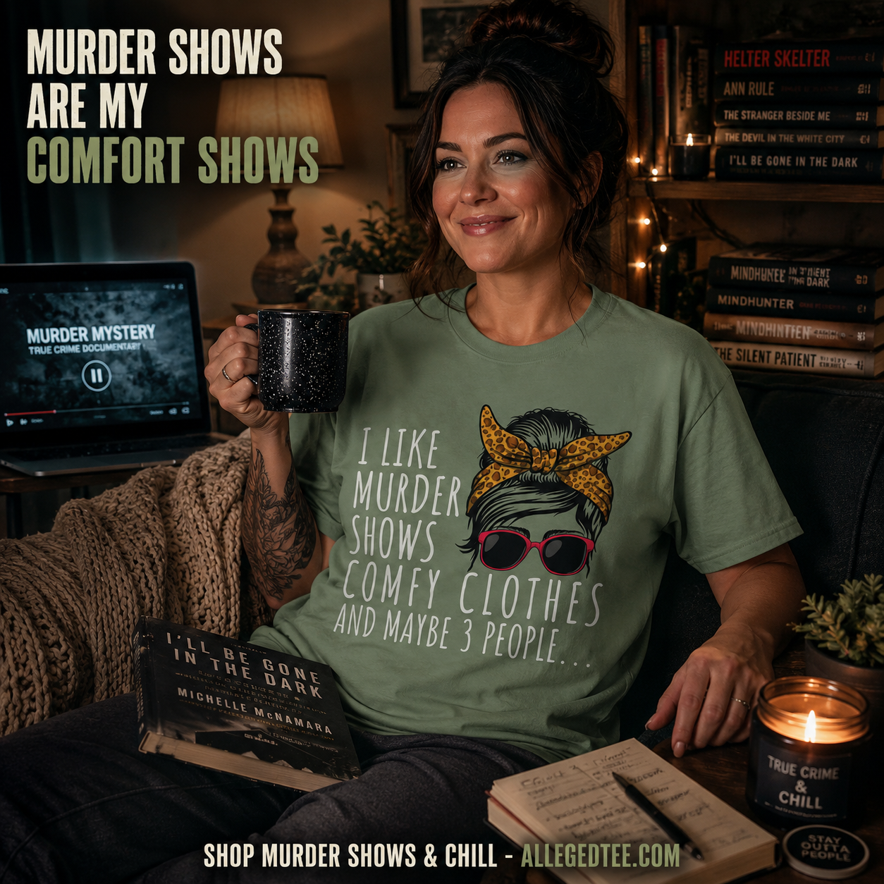 Murder Shows & Chill - T-Shirt_contextual