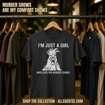 Just a Girl Who Loves Murder Shows T-Shirt_boutique_rack