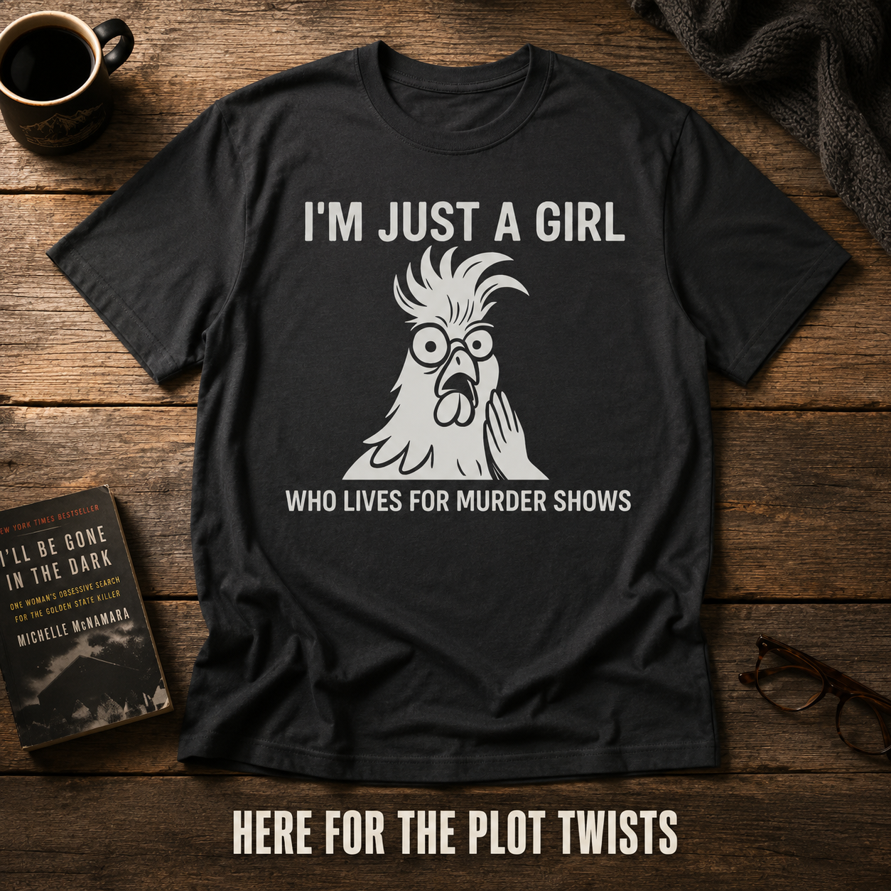 Just a Girl Who Loves Murder Shows T-Shirt_style_flat