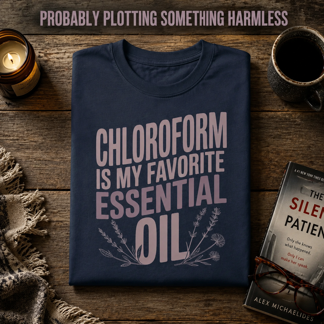 Chloroform Essential Oil T-Shirt_folded_flatlay