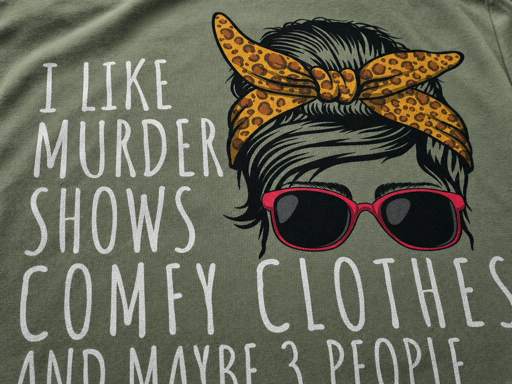 Murder Shows & Chill - T-Shirt_macro_detail