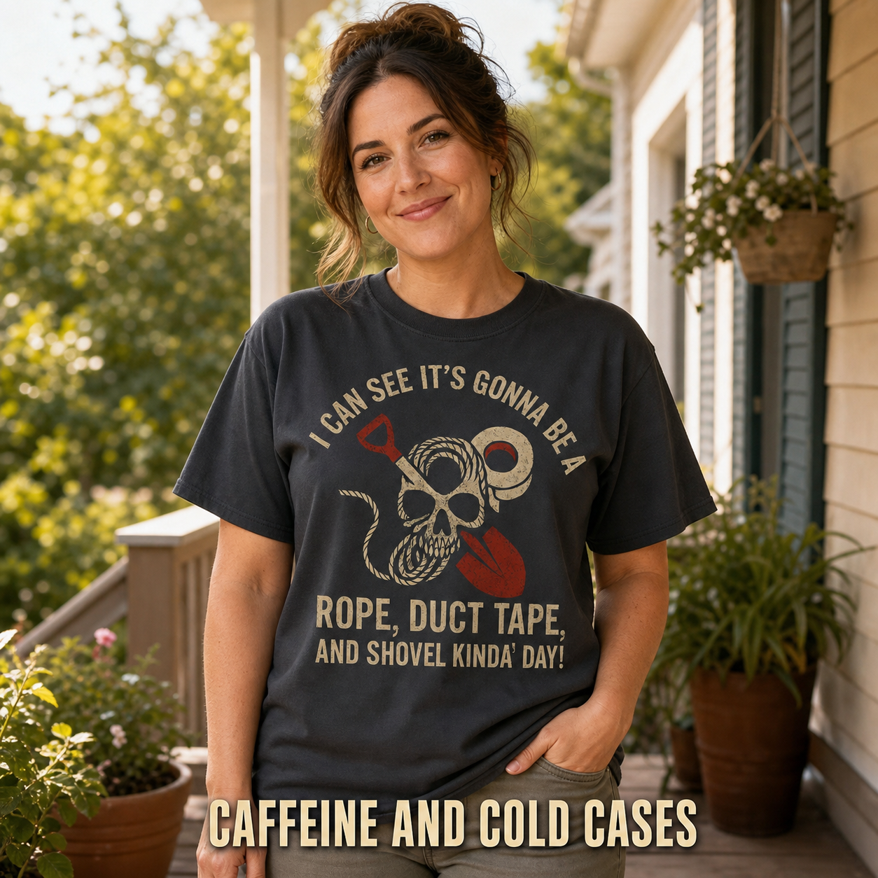 Rope, Duct Tape & Shovel T-Shirt_active_outdoor