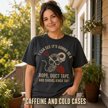 Rope, Duct Tape & Shovel T-Shirt_active_outdoor