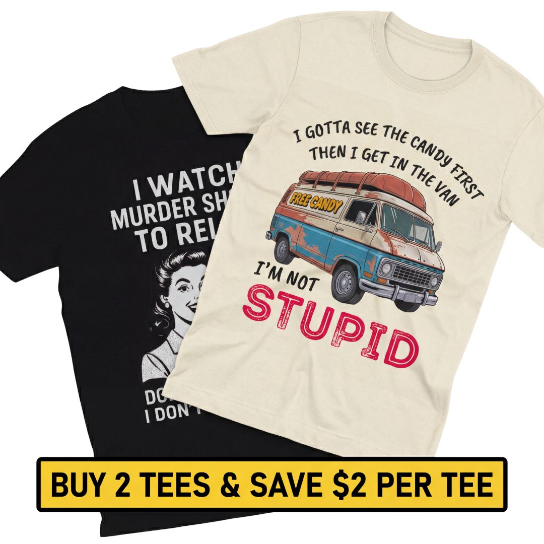2-pack Promo - Buy 2 & Save $2 Per Tee