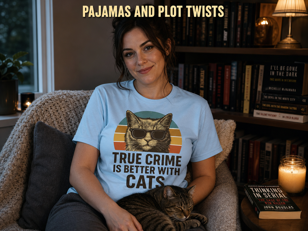True Crime Cat Vibes T-Shirt_ls_prop