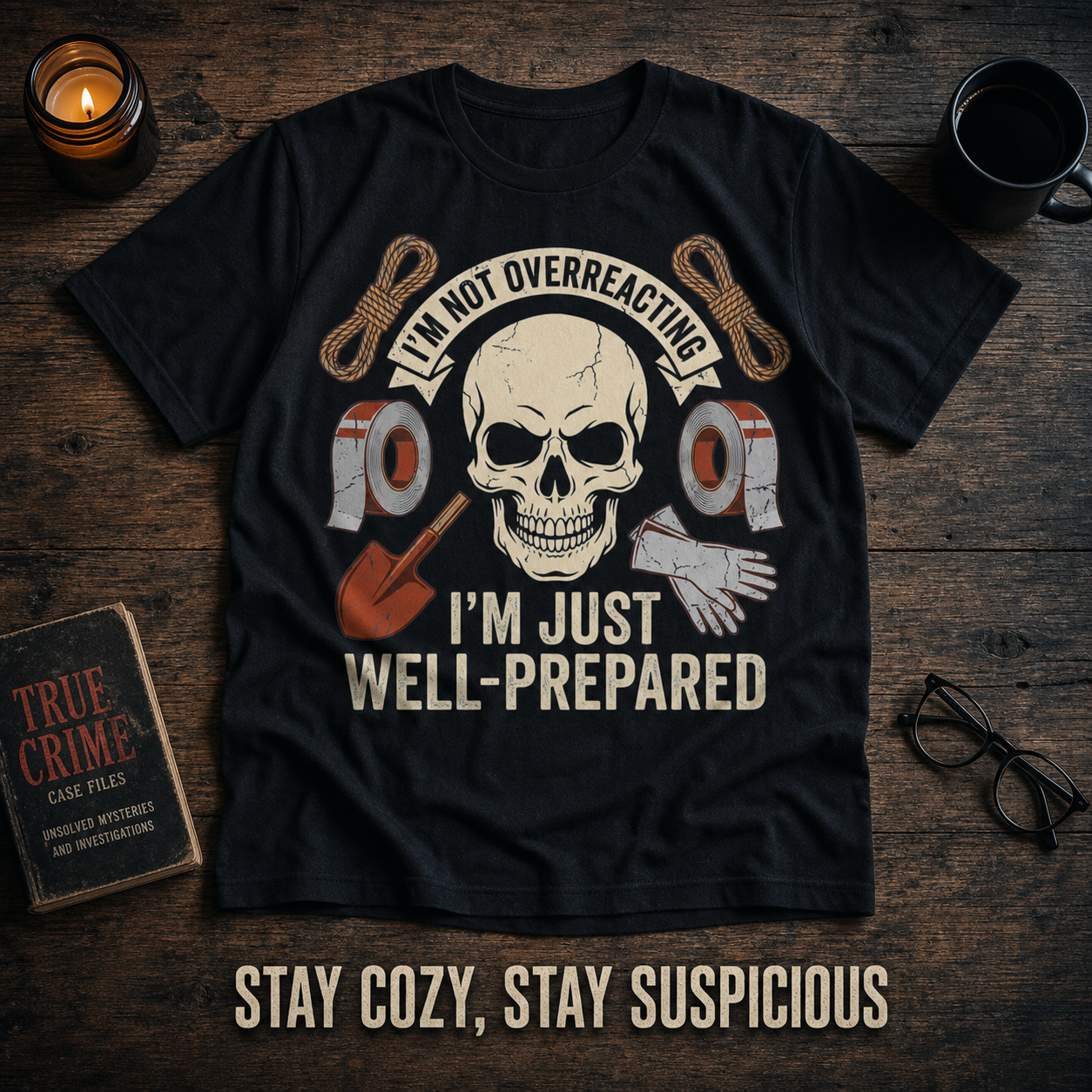 Well-Prepared Dark Humor T-Shirt_style_flat
