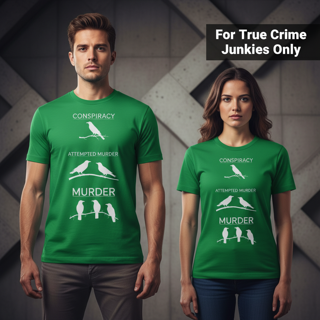 Crow Crime Scene T-Shirt_stoic