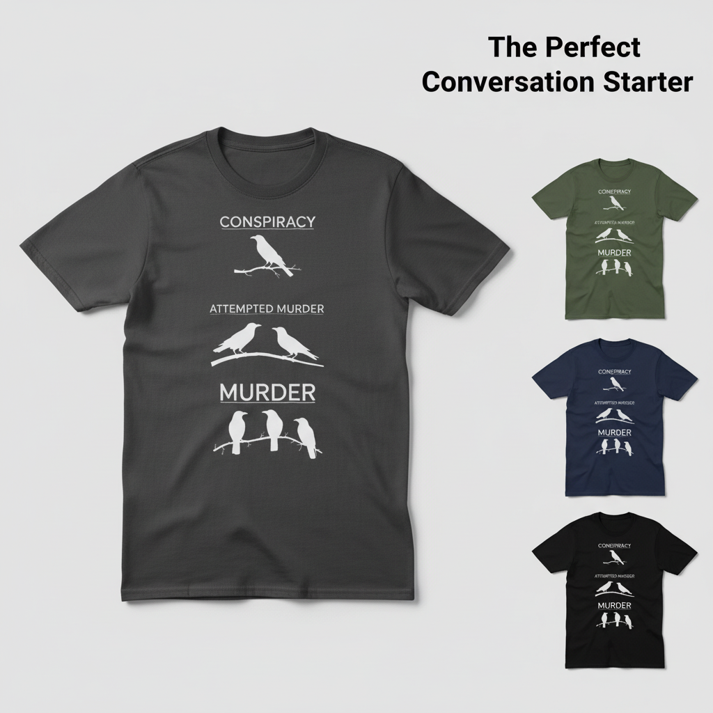 Crow Crime Scene T-Shirt_color_hero