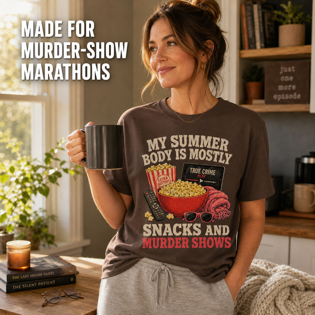 Snacks and Murder Shows T-Shirt_ls_indoor