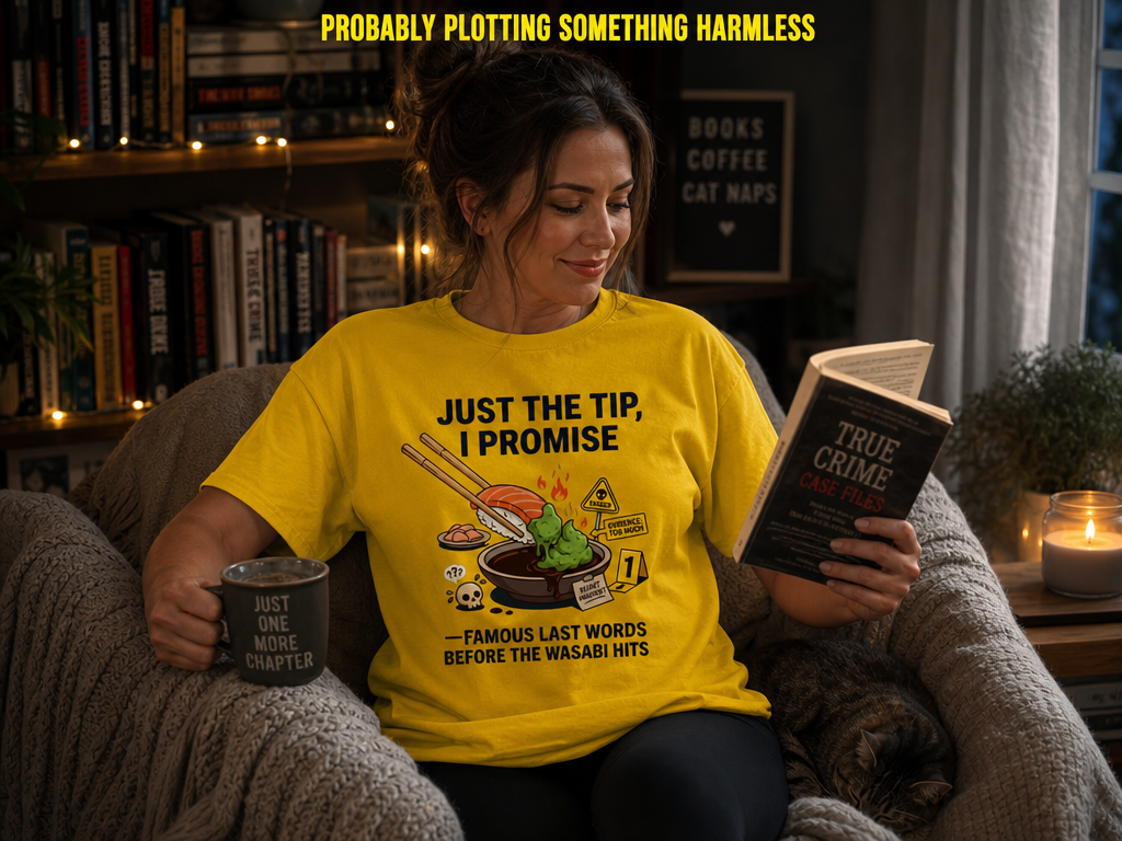 Just the Tip Wasabi Warning T-Shirt_ls_prop
