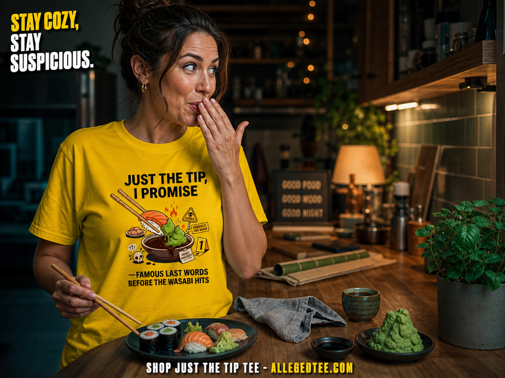 Just the Tip Wasabi Warning T-Shirt_contextual