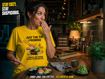 Just the Tip Wasabi Warning T-Shirt_contextual