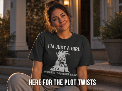 Just a Girl Who Loves Murder Shows T-Shirt_ls_golden