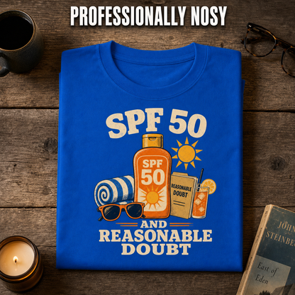 SPF 50 and Reasonable Doubt T-Shirt_folded_flatlay
