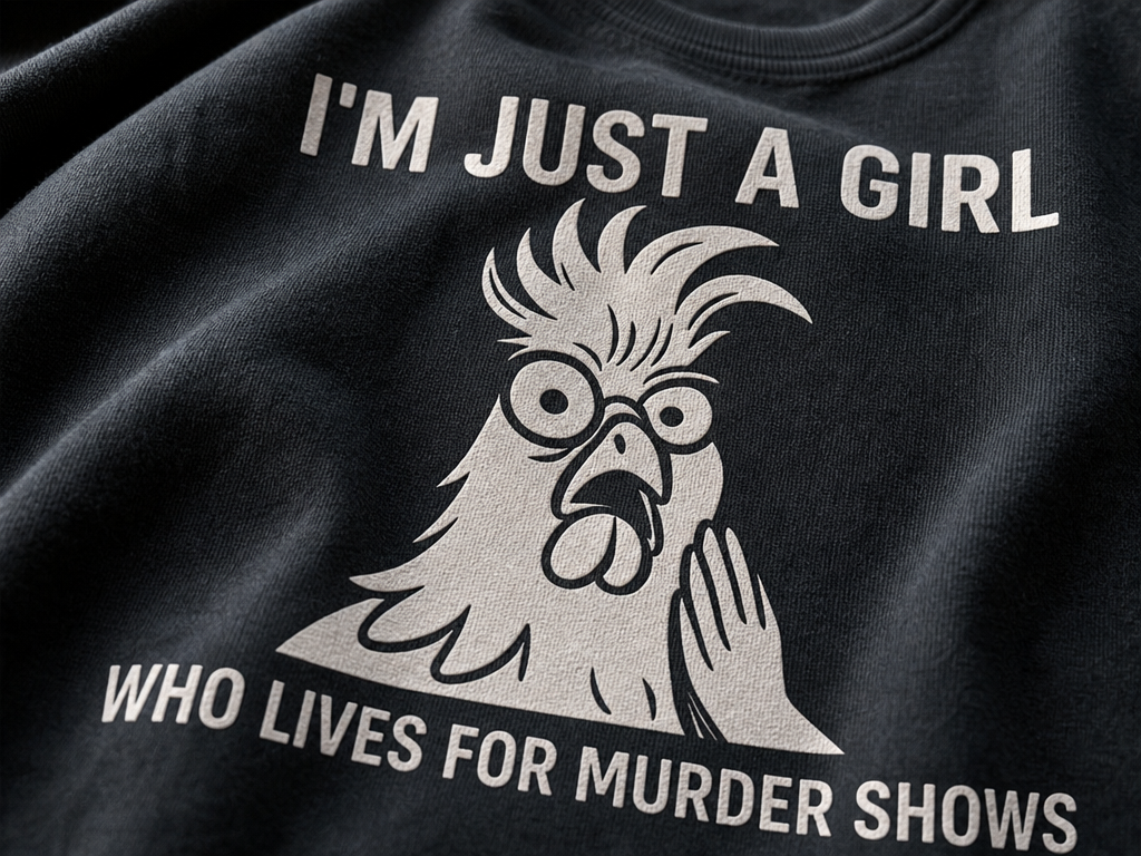 Just a Girl Who Loves Murder Shows T-Shirt_macro_detail