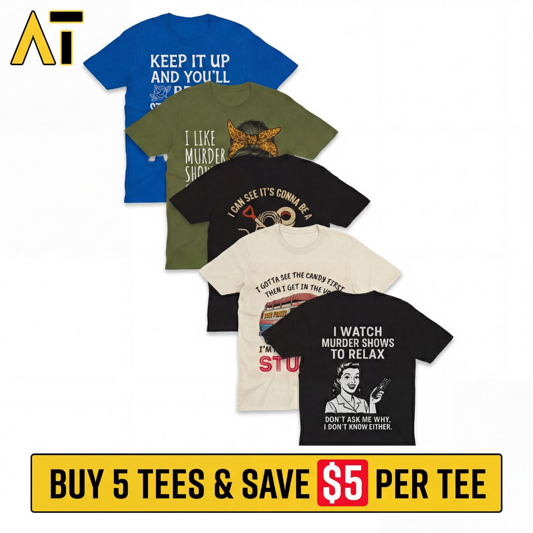 5-pack Promo - Buy 5 & Save $5 Per Tee