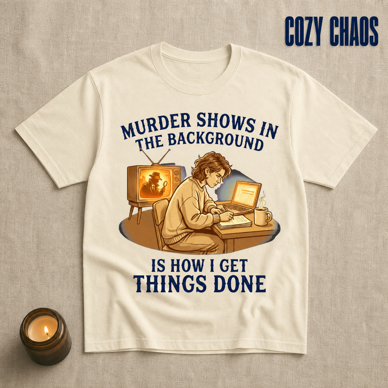 Murder Shows Productivity Boost T-Shirt_min_flat