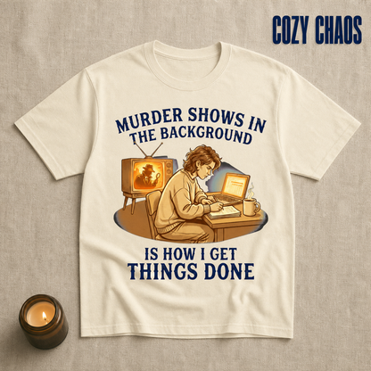 Murder Shows Productivity Boost T-Shirt_min_flat