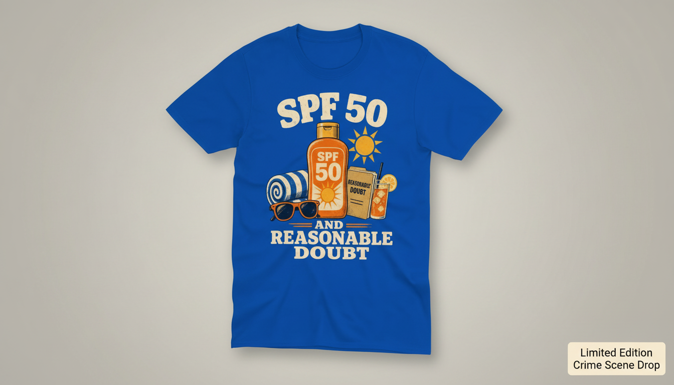 SPF 50 and Reasonable Doubt T-Shirt__space