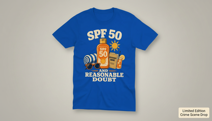 SPF 50 and Reasonable Doubt T-Shirt__space