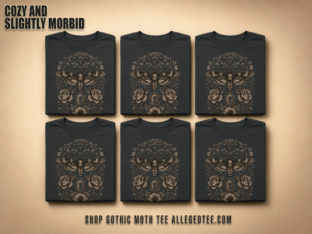 Gothic Death's Head Moth T-Shirt_6color_grid