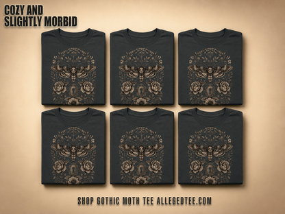 Gothic Death's Head Moth T-Shirt_6color_grid