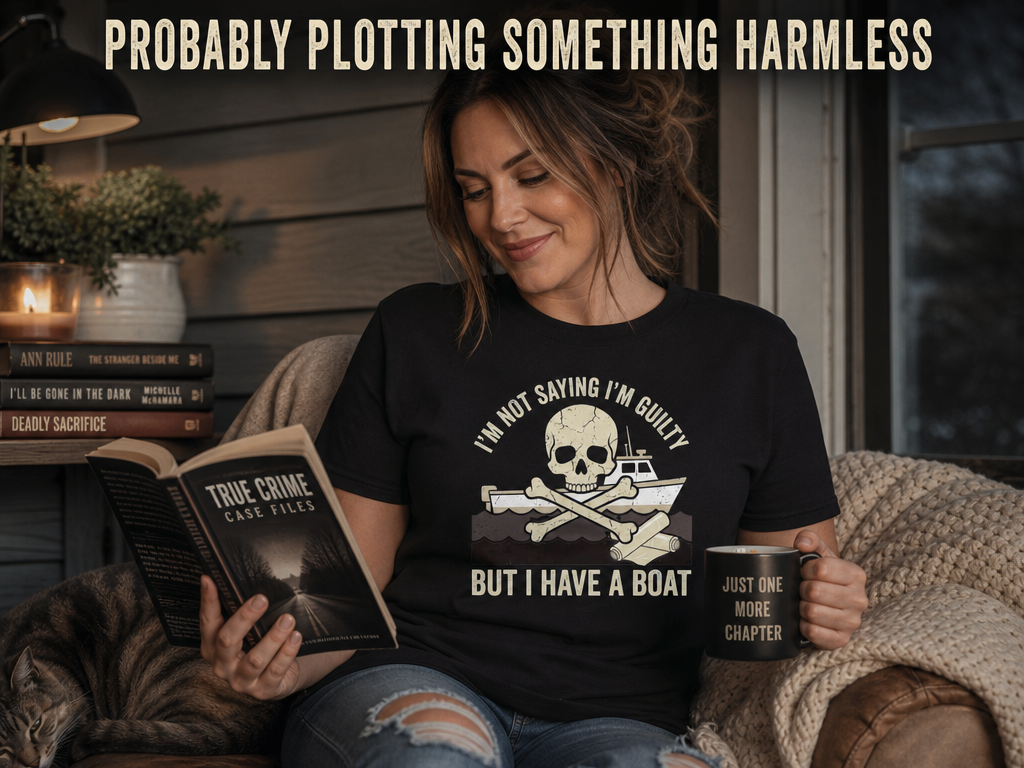 I’m Not Saying I’m Guilty Boat Humor T-Shirt_ls_prop