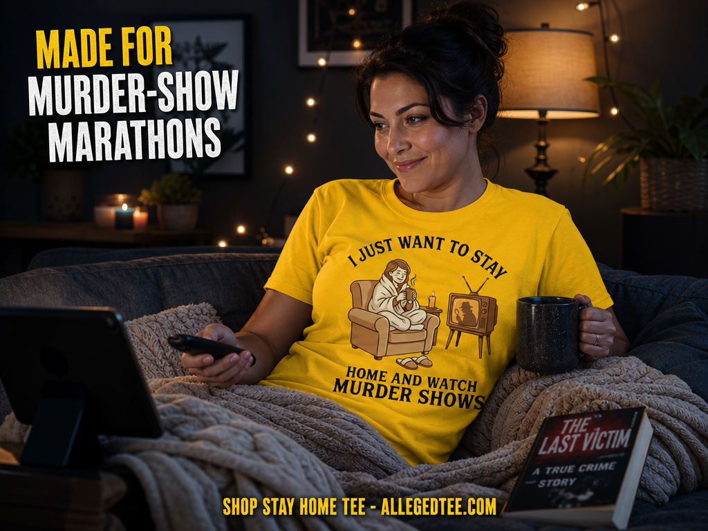 Stay Home and Watch Murder Shows T-Shirt_contextual