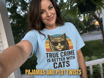 True Crime Cat Vibes T-Shirt_ugc_outdoor