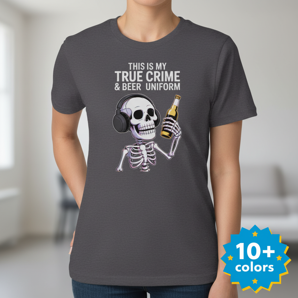 True Crime & Beer Uniform T-Shirt_badge