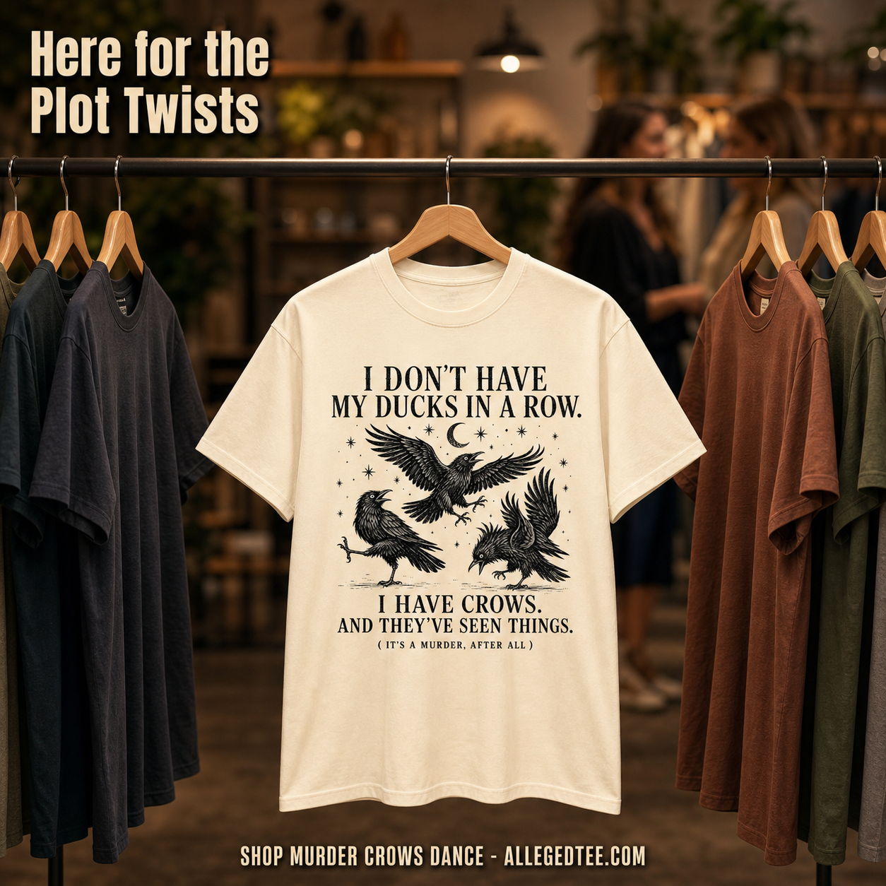 Murder Crows Dance T-Shirt_boutique_rack