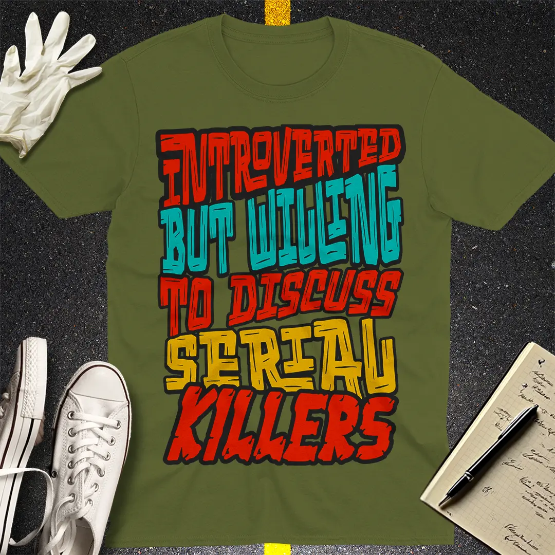 Crows Before Bros T-shirt - Military Green