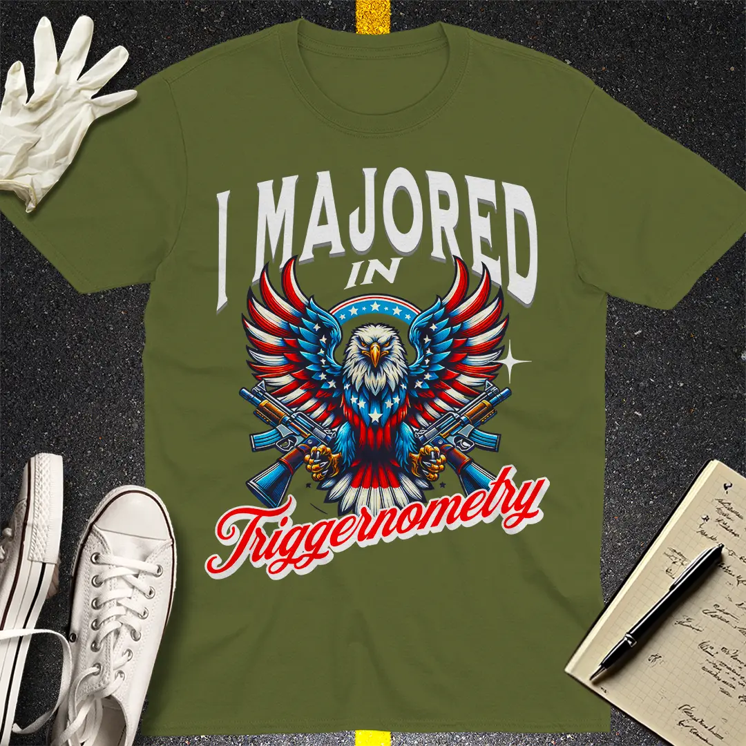 Crows Before Bros T-shirt - Military Green