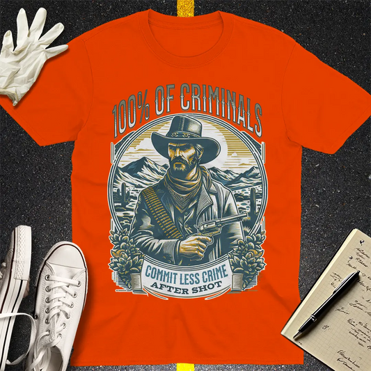 Crows Before Bros T-shirt - Orange