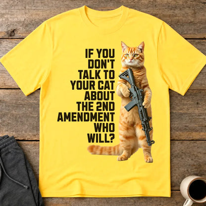 Armed & Purrpared - 2nd Amendment Cat T-shirt - Daisy