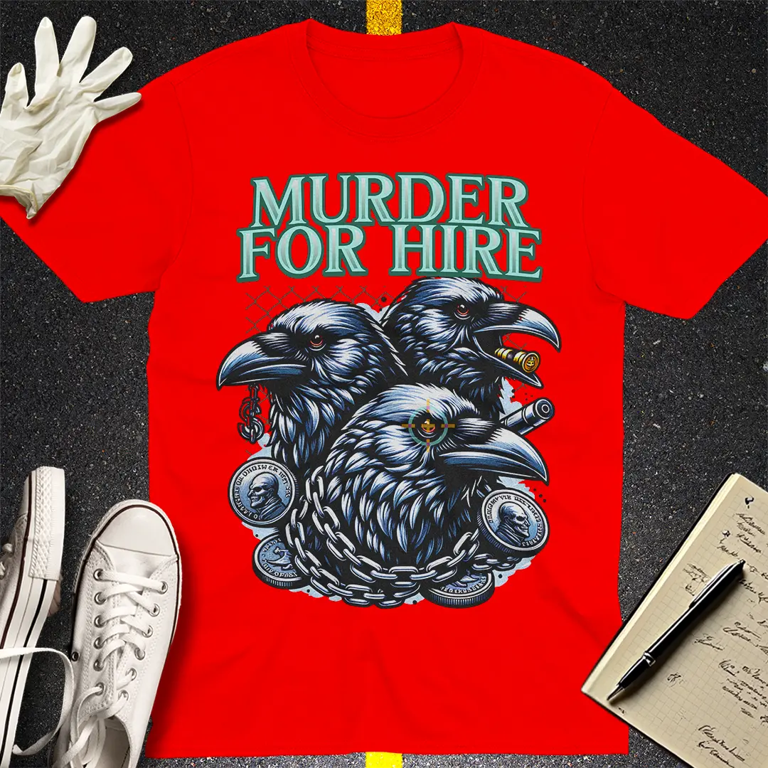 Crows Before Bros T-shirt - Red