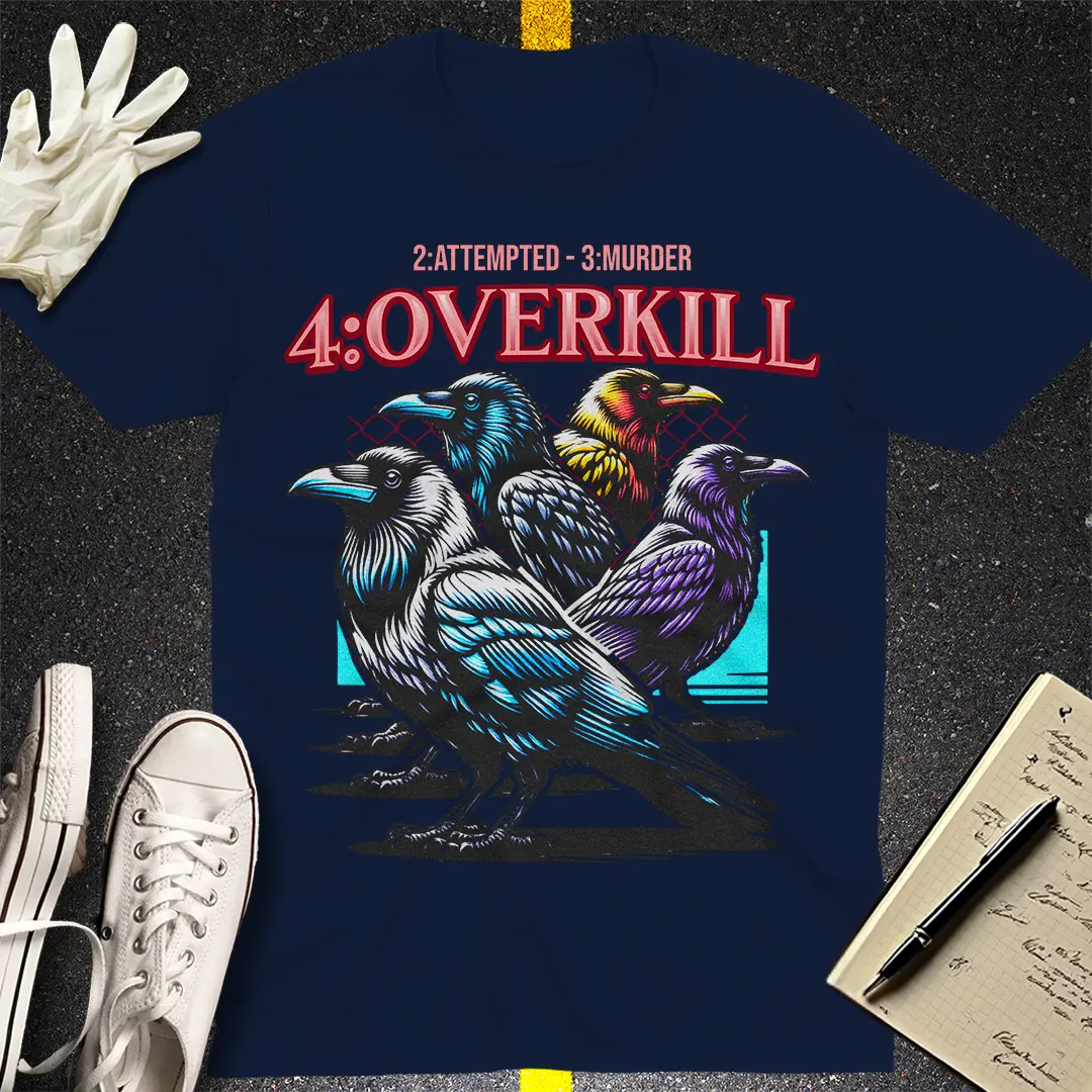 Crows Before Bros T-shirt - Navy