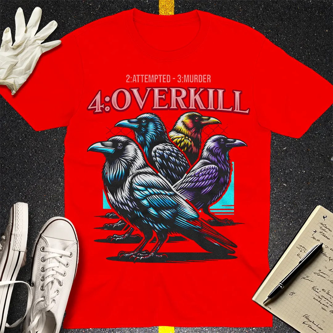 Crows Before Bros T-shirt - Red