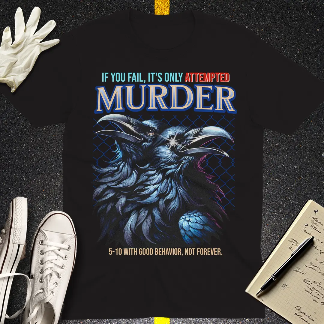 Crows Before Bros T-shirt - Black