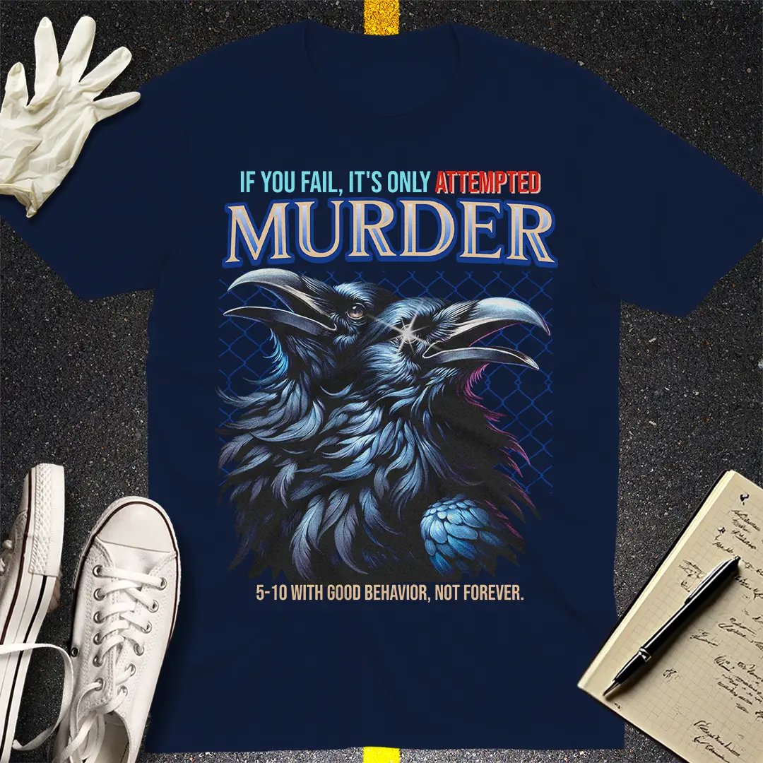 Crows Before Bros T-shirt - Navy