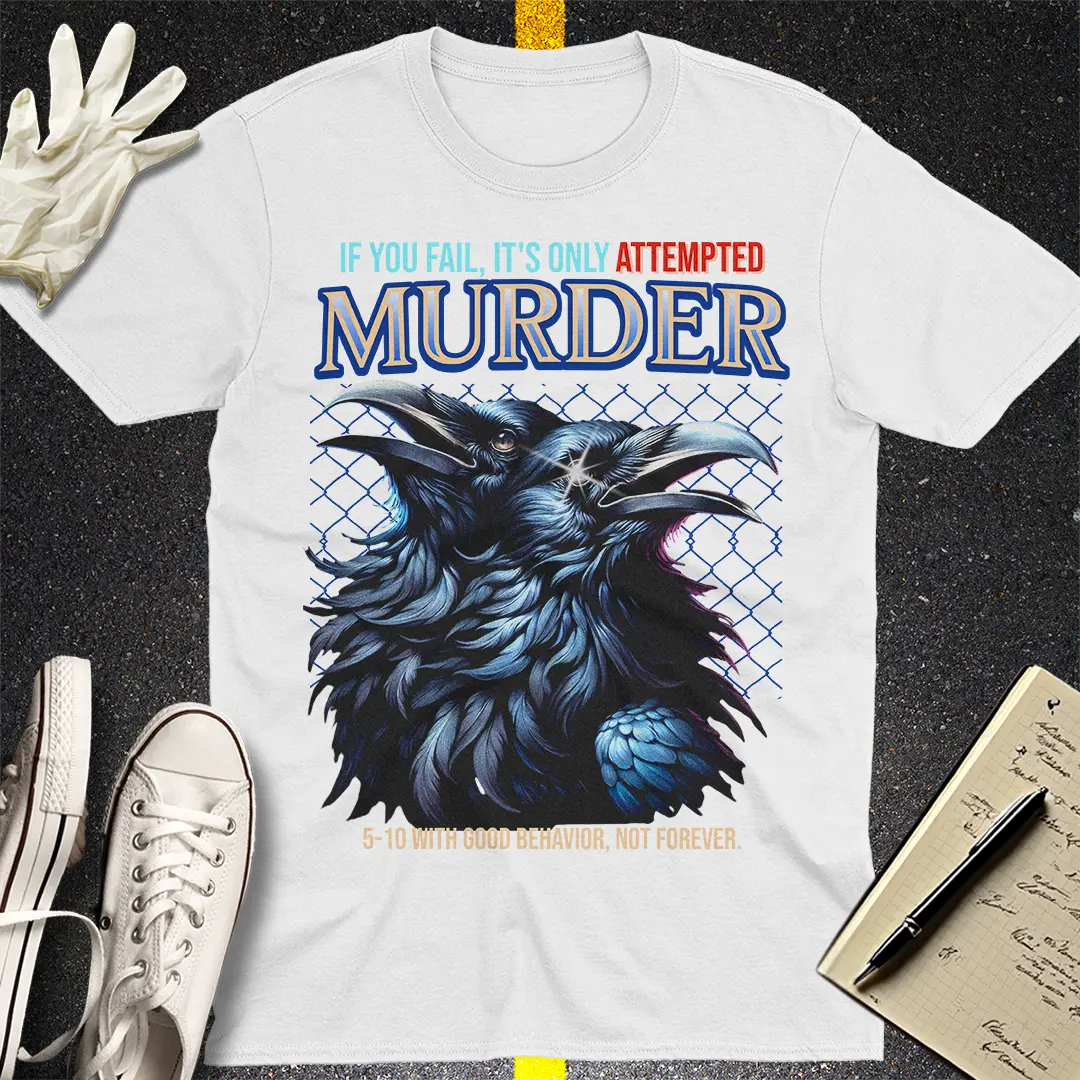 Crows Before Bros T-shirt - White