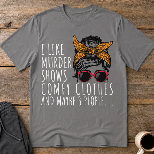 Murder Shows & Chill - T-Shirt - Charcoal