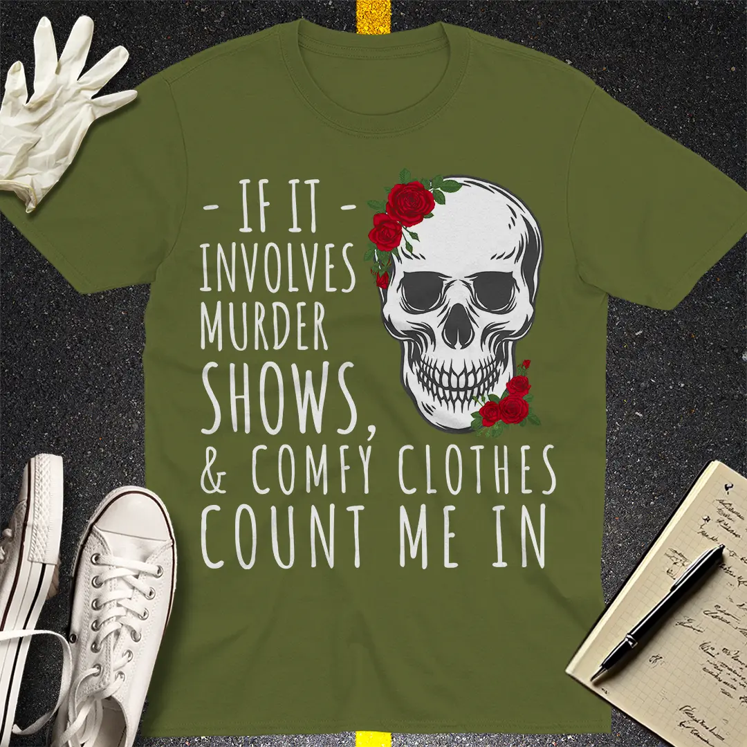 Crows Before Bros T-shirt - Military Green