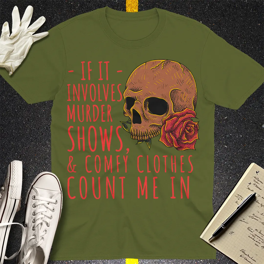 Crows Before Bros T-shirt - Military Green