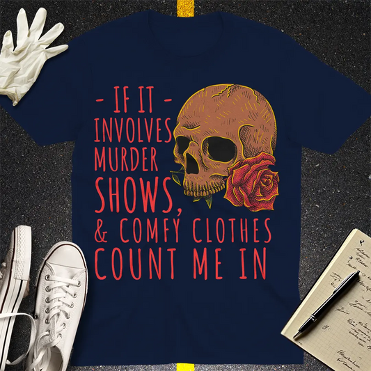 Crows Before Bros T-shirt - Navy